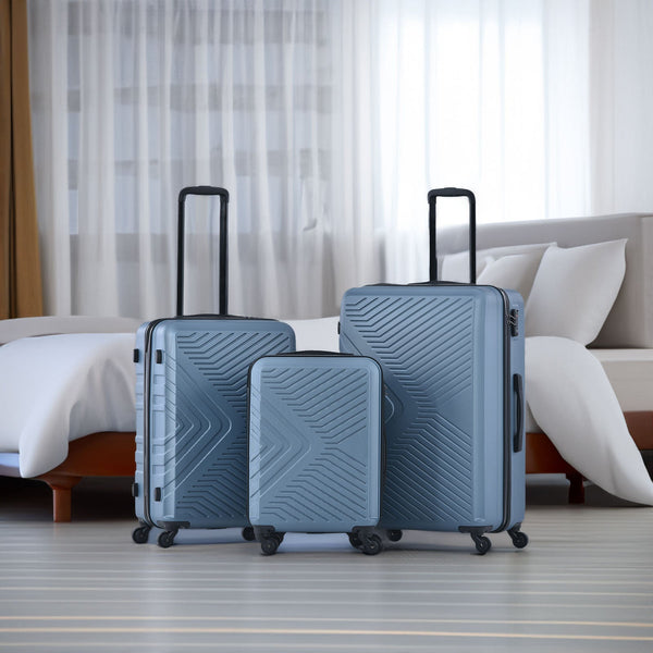 3-Piece Lightweight ABS Spinner Luggage Set