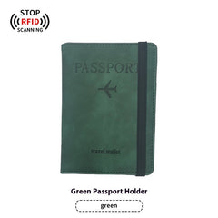 PU Leather Anti-Magnetic Passport Luggage Tag