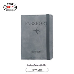 PU Leather Anti-Magnetic Passport Luggage Tag