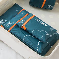 7-Piece Waterproof Travel Luggage Organizer Set