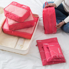 7-Piece Waterproof Travel Luggage Organizer Set