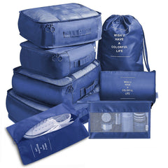 8-Piece Luggage Divider Packing Cube Set