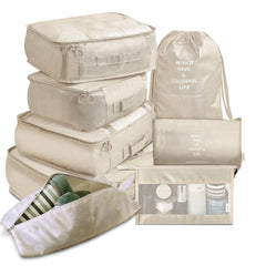 8-Piece Luggage Divider Packing Cube Set