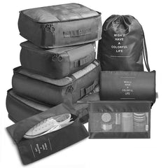 8-Piece Luggage Divider Packing Cube Set