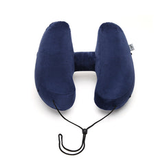 H-Shaped Inflatable Hooded Travel Neck Pillow