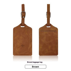 PU Leather Anti-Magnetic Passport Luggage Tag