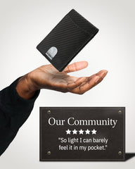 Genuine Leather Slim RFID Money Clip Wallet