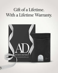 Genuine Leather Slim RFID Money Clip Wallet