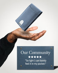 Genuine Leather Slim RFID Money Clip Wallet