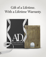 Genuine Leather Slim RFID Money Clip Wallet