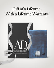 Genuine Leather Slim RFID Money Clip Wallet