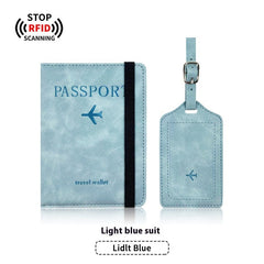 PU Leather Anti-Magnetic Passport Luggage Tag