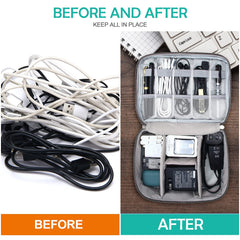 Waterproof Portable Electronics Cable Organizer Bag