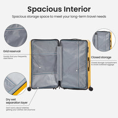 4-Piece Lightweight PC ABS Luggage Set