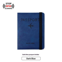 PU Leather Anti-Magnetic Passport Luggage Tag