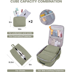 Airline Carry-On Luggage Set With Organizers