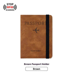PU Leather Anti-Magnetic Passport Luggage Tag
