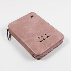 Multi-Functional RFID Zipper Passport Travel Holder