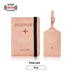 PU Leather Anti-Magnetic Passport Luggage Tag