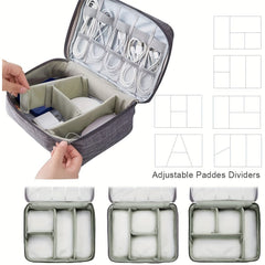 Waterproof Portable Electronics Cable Organizer Bag