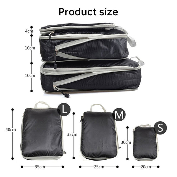 Ultralight Expandable Travel Compression Packing Cubes