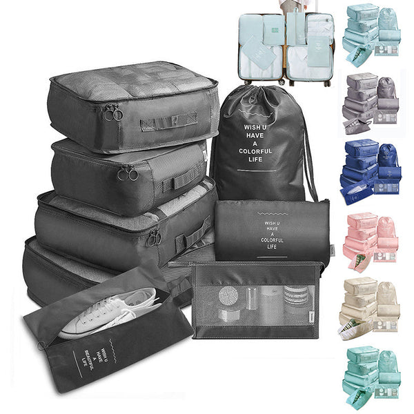 8-Piece Luggage Divider Packing Cube Set