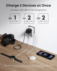 Nano 5-in-1 20W Travel Adapter