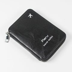 Multi-Functional RFID Zipper Passport Travel Holder