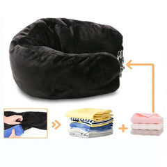 Fillable Space-Saving Portable Travel Neck Pillow