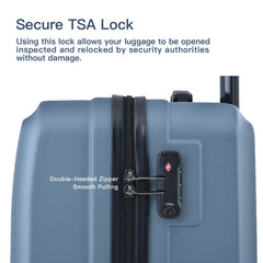 3-Piece Lightweight ABS Spinner Luggage Set