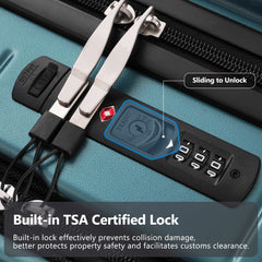 20-Inch Lightweight Front-Open Carry-On Suitcase