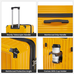 4-Piece Lightweight PC ABS Luggage Set