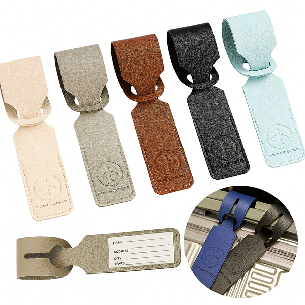 PU Leather Creative Suitcase Luggage Tag Holder