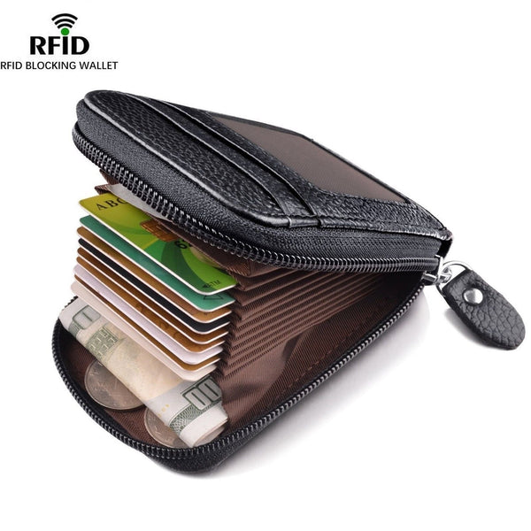 Genuine PU Leather RFID Blocking Men’s Wallet