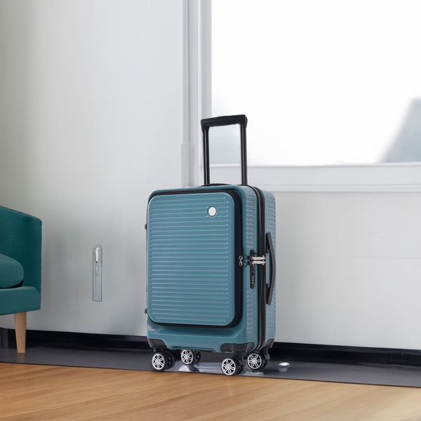 20-Inch Lightweight Front-Open Carry-On Suitcase