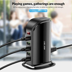 5-Port USB Charging Station With LED