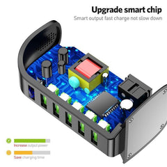 5-Port USB Charging Station With LED
