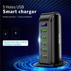 5-Port USB Charging Station With LED