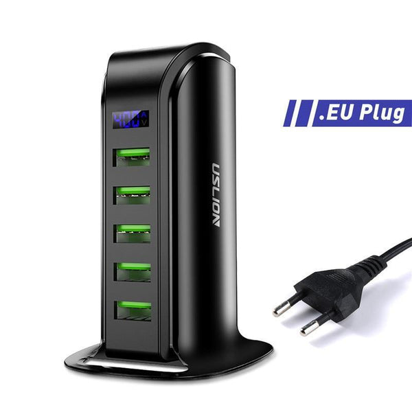 5-Port USB Charging Station With LED