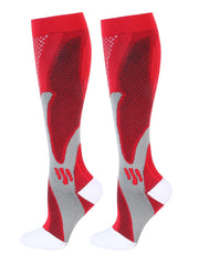 6-Pair 20-30mmHg Compression Sports Socks