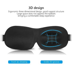 3D Lightweight Sleep Travel Mask With Earplugs