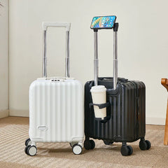 14-Inch Lightweight Carry-On Suitcase With Holders