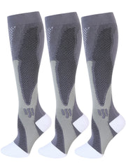 6-Pair 20-30mmHg Compression Sports Socks