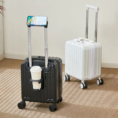 14-Inch Lightweight Carry-On Suitcase With Holders