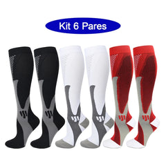 6-Pair 20-30mmHg Compression Sports Socks