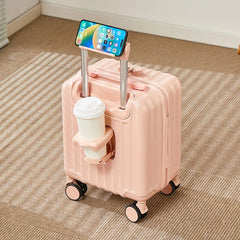 14-Inch Lightweight Carry-On Suitcase With Holders