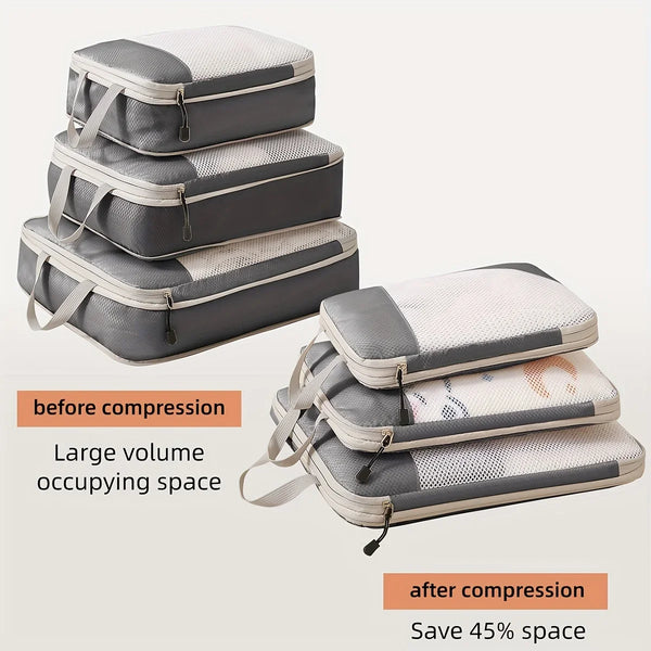 3-Piece Compression Packing Cube Travel Set
