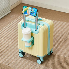14-Inch Lightweight Carry-On Suitcase With Holders