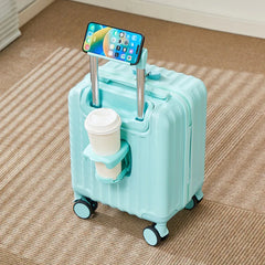 14-Inch Lightweight Carry-On Suitcase With Holders