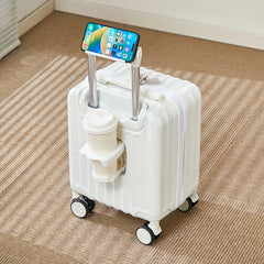 14-Inch Lightweight Carry-On Suitcase With Holders